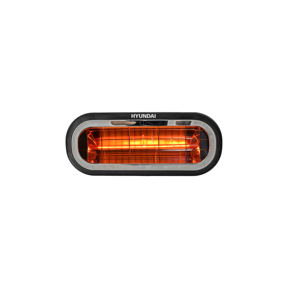Lampada ad infrarossi 2kw IPX65 Waterproof Hyundai 75169 Nera