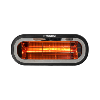 Lampada ad infrarossi 2kw IPX65 Waterproof Hyundai 75169 Nera