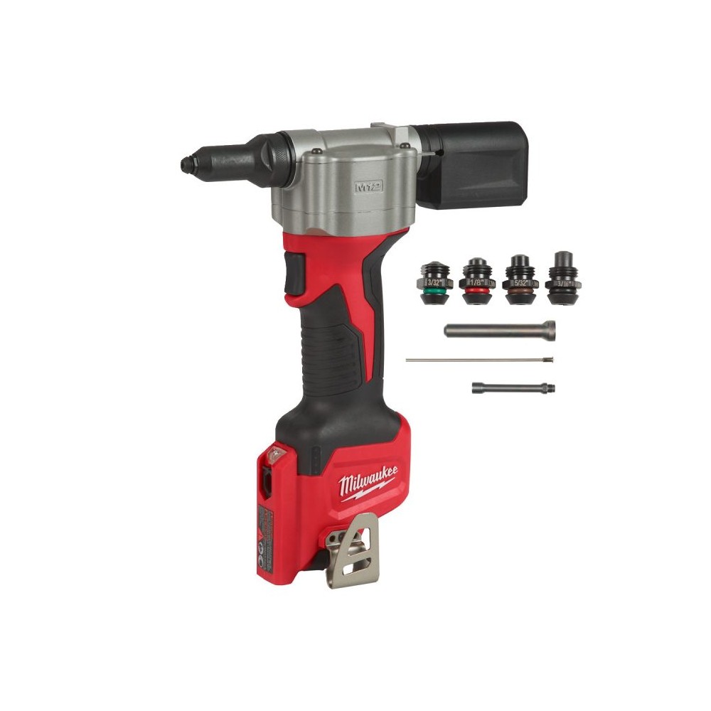 Rivettatrice Compatta 4,8mm 9000N M18 Milwaukee M12BPRT-0 Nuda