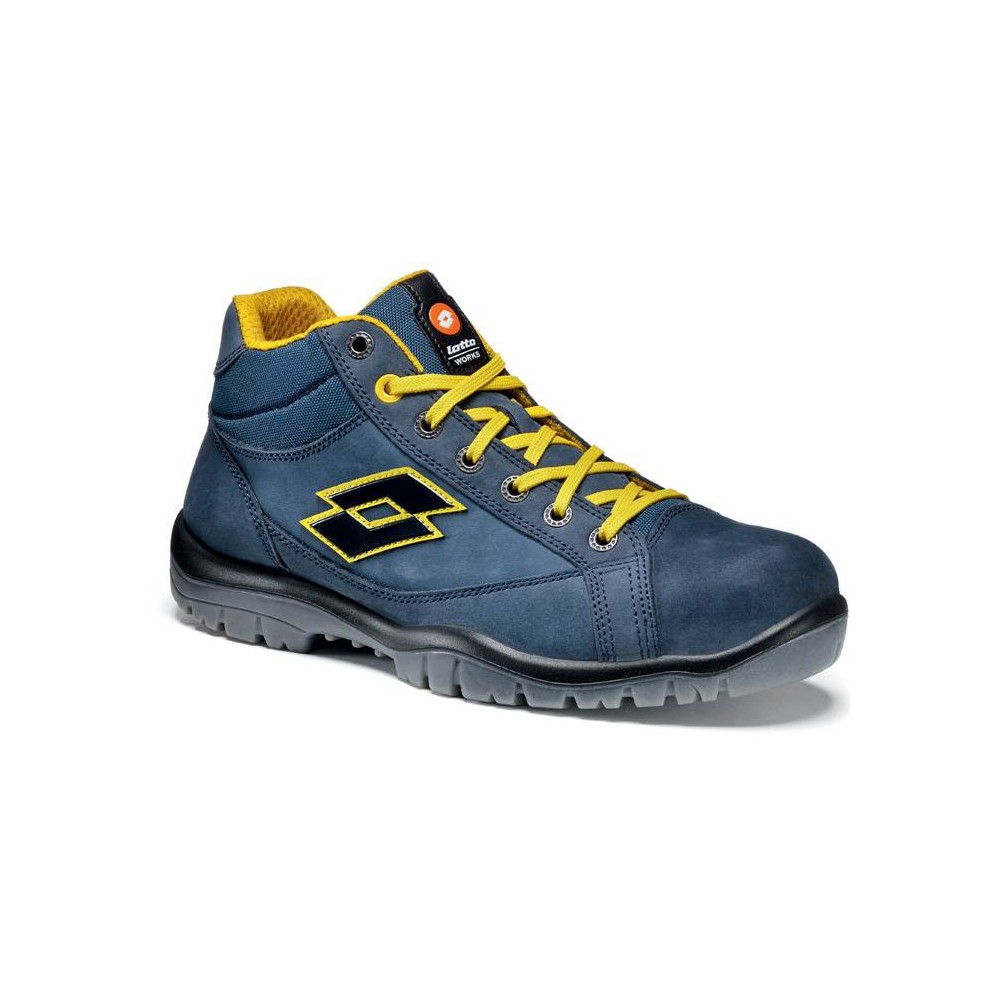 Lotto Jump 300 II Mid S3L SR FO Blue/Blazing Yellow Safety Shoes