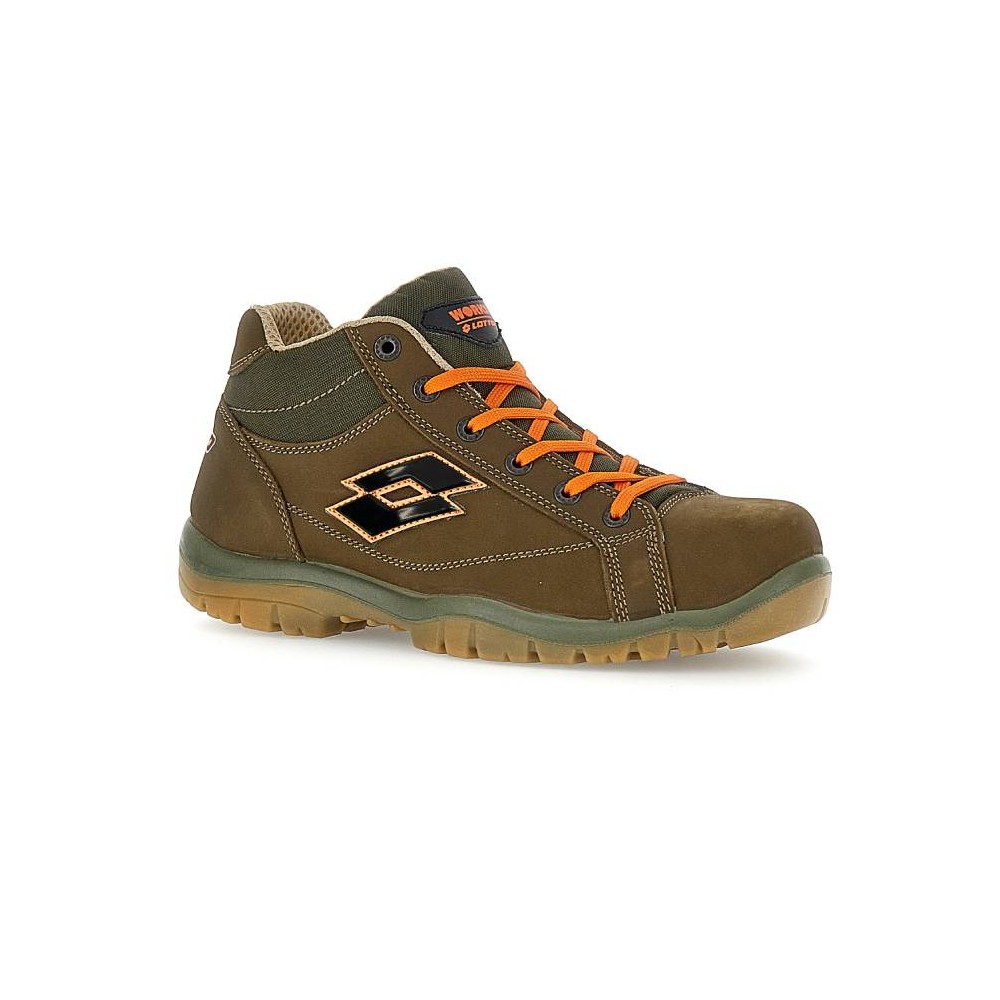 Lotto Jump 300 II Mid S3L SR FO Military Olive Safety Shoes