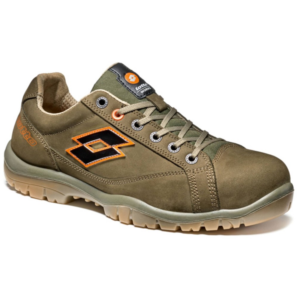 Lotto Jump 750 T2179 S3 SRC Night-Olive/Orange Safety Shoes