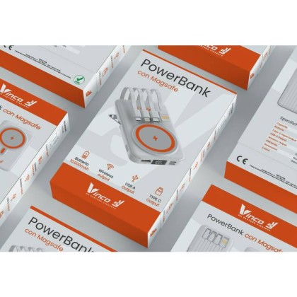 Power Bank 10.000Mha Wirless Charg Vinco 00010 Magsafe