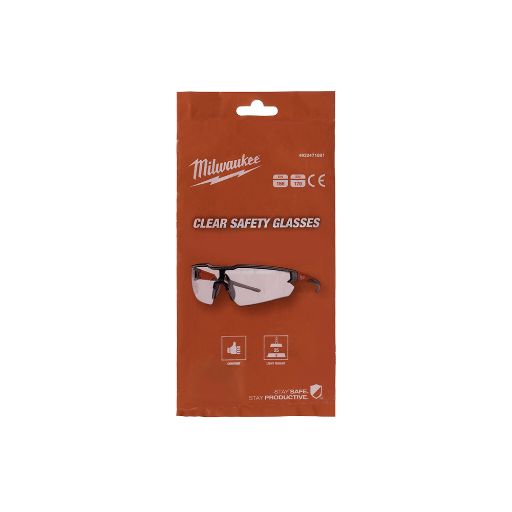 Milwaukee clear lens safety glasses 4932471881