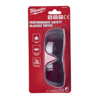 Performance safety glasses dark lenses Milwaukee 4932471884