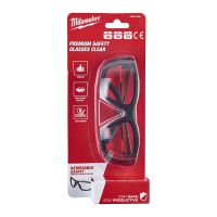 Premium safety glasses clear lenses with foam insert Milwaukee 4932471885