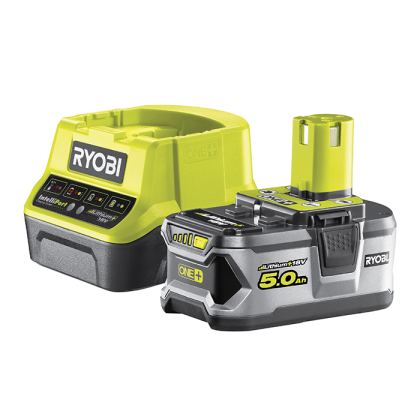 Kit batteria e caricabatteria 18V 5Ah Ryobi RC18120-150