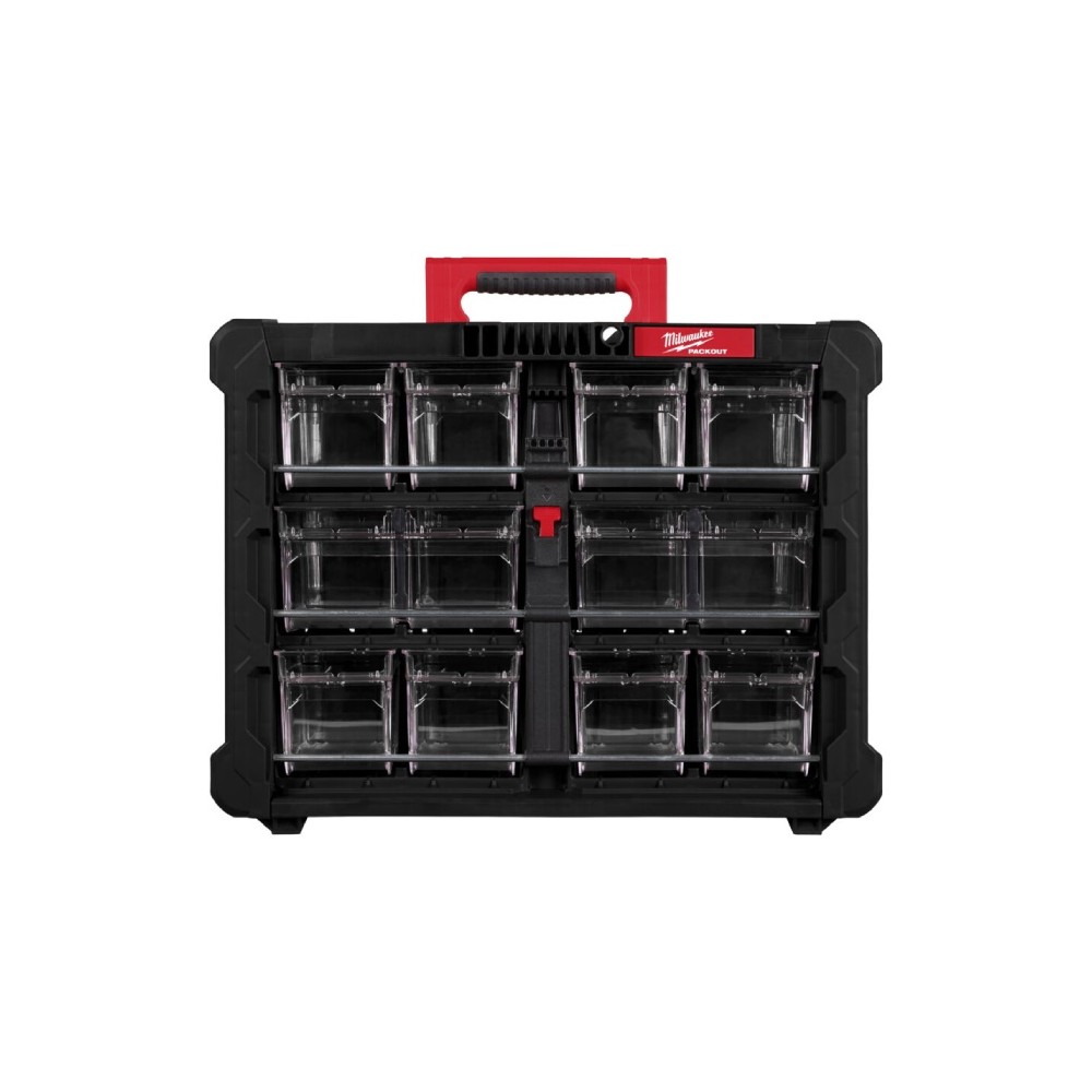 Packout Organiser con Contenitori Milwaukee 4932498323 10 Cassetti