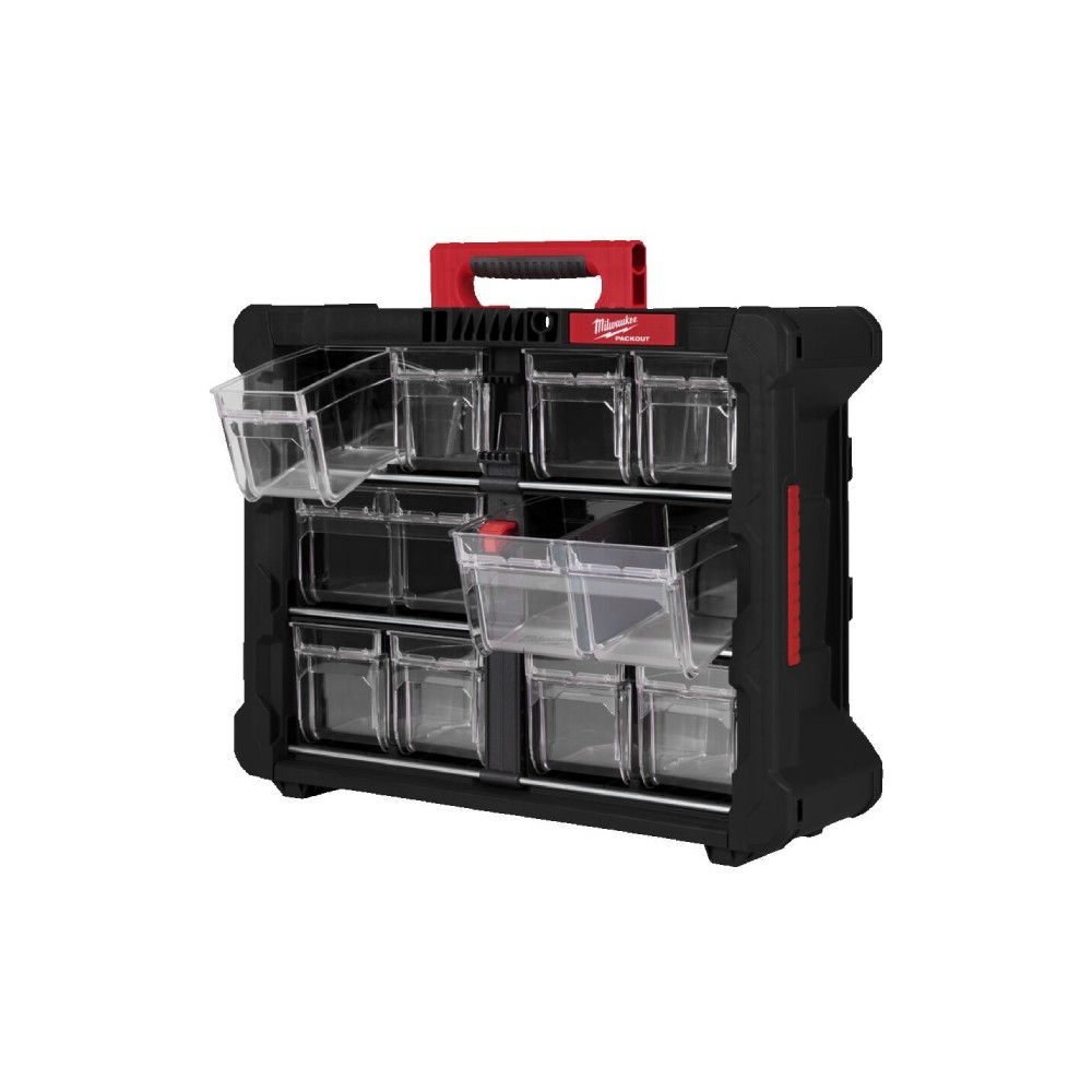 Packout Organiser con Contenitori Milwaukee 4932498323 10 Cassetti