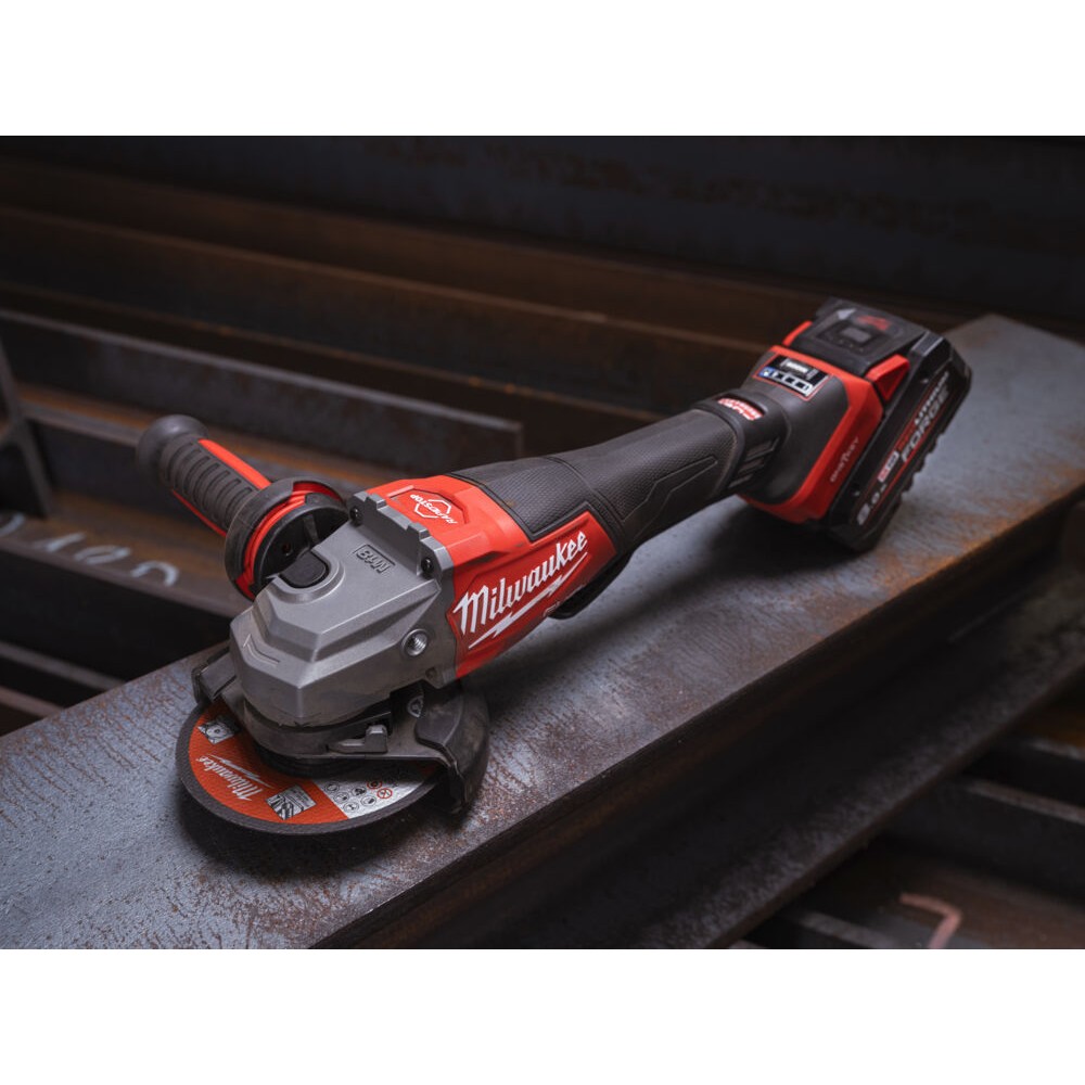 Angle Grinder 125 Mm One-Key™ Milwaukee M18 FHSAGO125VXPDB2-802X +2Batt. 8Ah