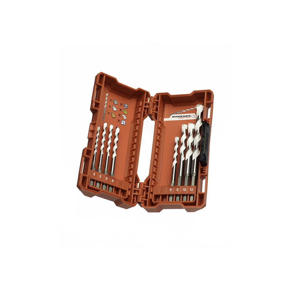 Set 8 pz punte multimateriale Milwaukee 4932471112 Set 8 pz punte multimateriale Milwaukee 4932471112