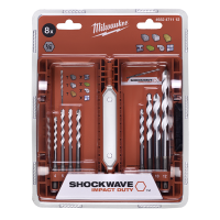 Set 8 pz punte multimateriale Milwaukee 4932471112 Set 8 pz punte multimateriale Milwaukee 4932471112