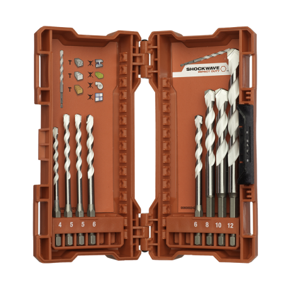Set 8 pz punte multimateriale Milwaukee 4932471112