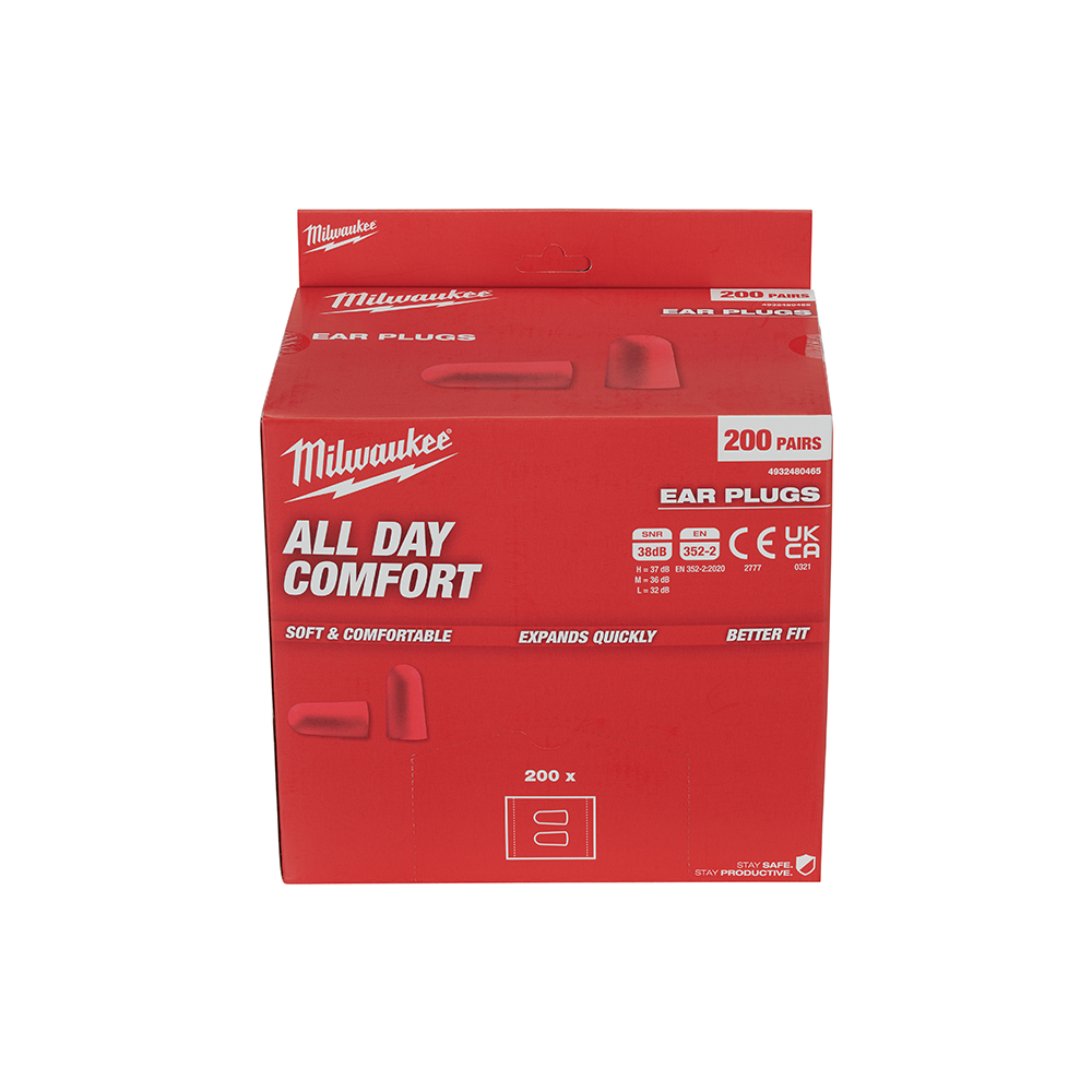 Milwaukee disposable ear plugs 4932480465