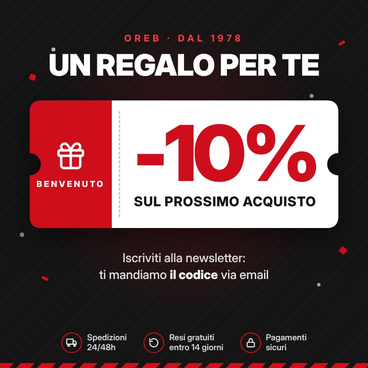 Iscriviti alla newsletter: 10% di sconto sul prossimo acquisto